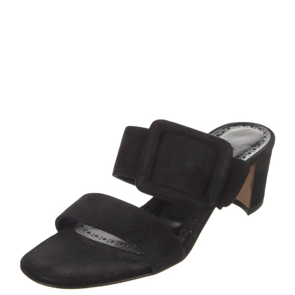 MANOLO BLAHNIK Titubanew 50 buckled suede sandals - Picture 4 of 11